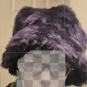 Elegant Purple Faux Fur Women's Hat